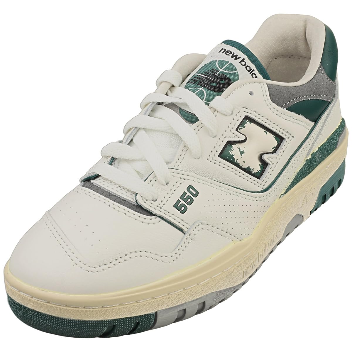 

New Balance 550 Sea 24 Men s Sneaker, Salt/Marsh Green/Shadow Grey,