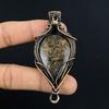 Bronzite Pendant, 999 Copper Wire Wrapped Jewelry, Gemstone Jewelry Pendant, Handmade Wedding Gift Jewelry