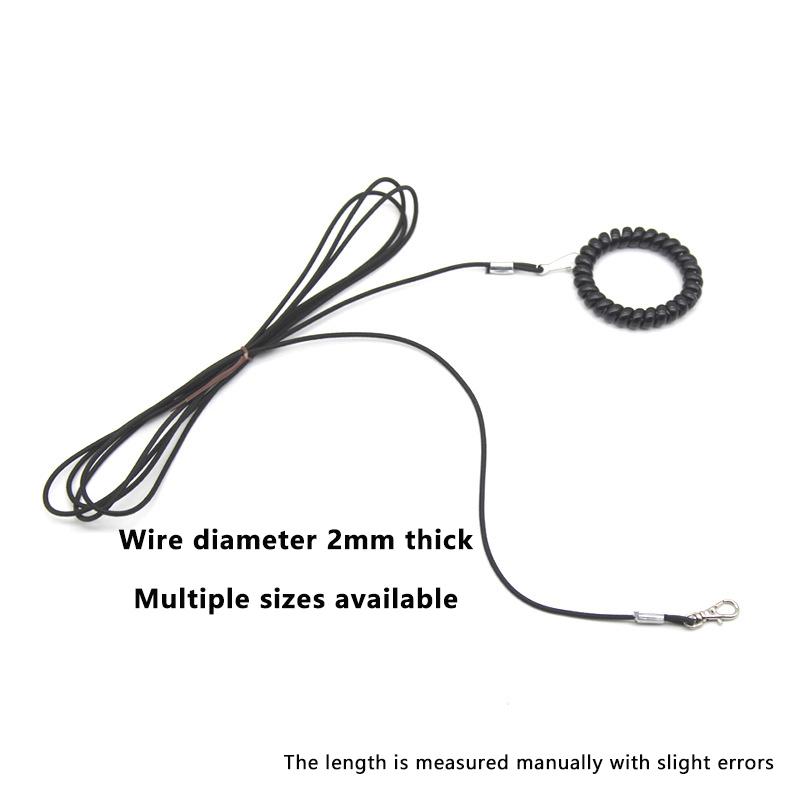 1 Pc Multiple Length Options Parrot Release Rope Bird Foot Chain Portable Not Hurt Feet Bird Training Rope Bird Outdoor Rope