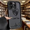 Love You Heart ECG Line Soft TPU Shockproof Case For Xiaomi Redmi Note 15 14 13 12 11 Pro Anti-Fall Protective Back Cover