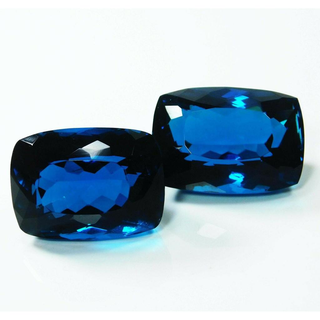 AA++ Teal Sapphire Gemstone   108 Ct Cushion Cut Huge Size Sapphire