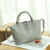 Elegant Genuine Leather Women's Dumpling Bag – Small, Lightweight, Cowhide Tote & Crossbody Design