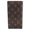 Louis Vuitton M61823 Monogramm-Leder Porte Valeurs Kartenfach Geldscheinfach Braunes Leder Unisex Gebraucht