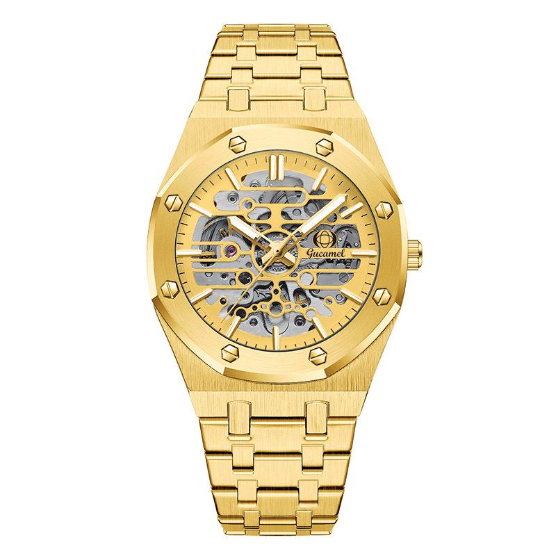 New Top Brand Men's Mechanical High-end Watch Hollow Automatic Mechanical Watch Men's Waterproof Luminous Watch