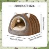 Cat Bed Enclosed Hideaway Portable Shaped Winter Warm with Removable Washable Cushion Cozy Puppy