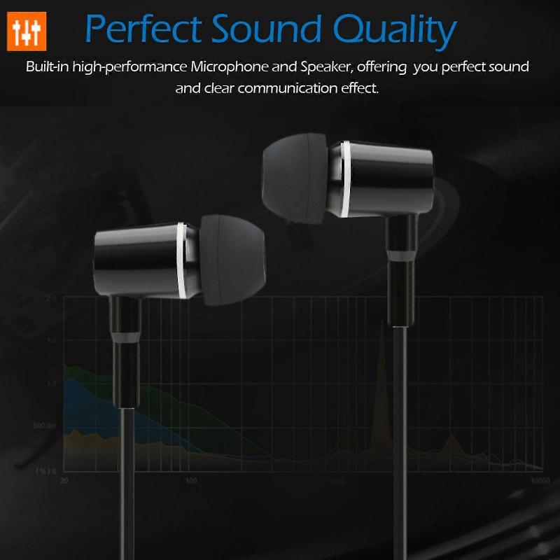 Stereo Musik Headset Luftschlauch Anti-Strahlung Kopfhörer In-Ear Kopfhörer