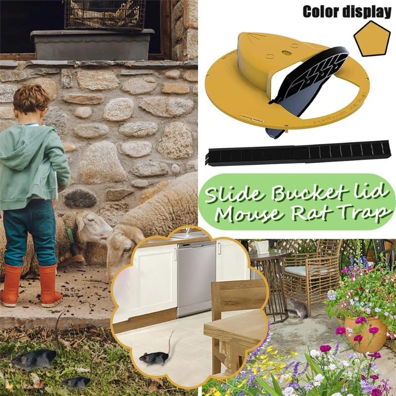 Intelligenter Fallen-Mäusefänger, automatischer Reset, umklappbarer Schiebeeimerdeckel, automatischer Reset nach dem Fangen von Mäusen