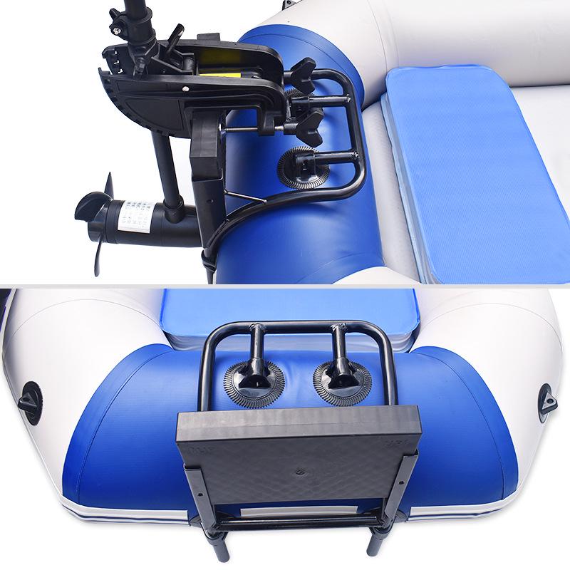 Barcă pneumatică model B: Barcă cu plasă cu suport pentru oglindă și suport pentru motor exterior