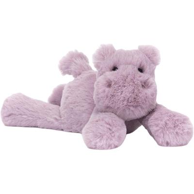 Jellycat Jungle Animal Collection Smudge Hippo Tiny Dolls Plush Doll 12.7cm Height In Sitting Posture