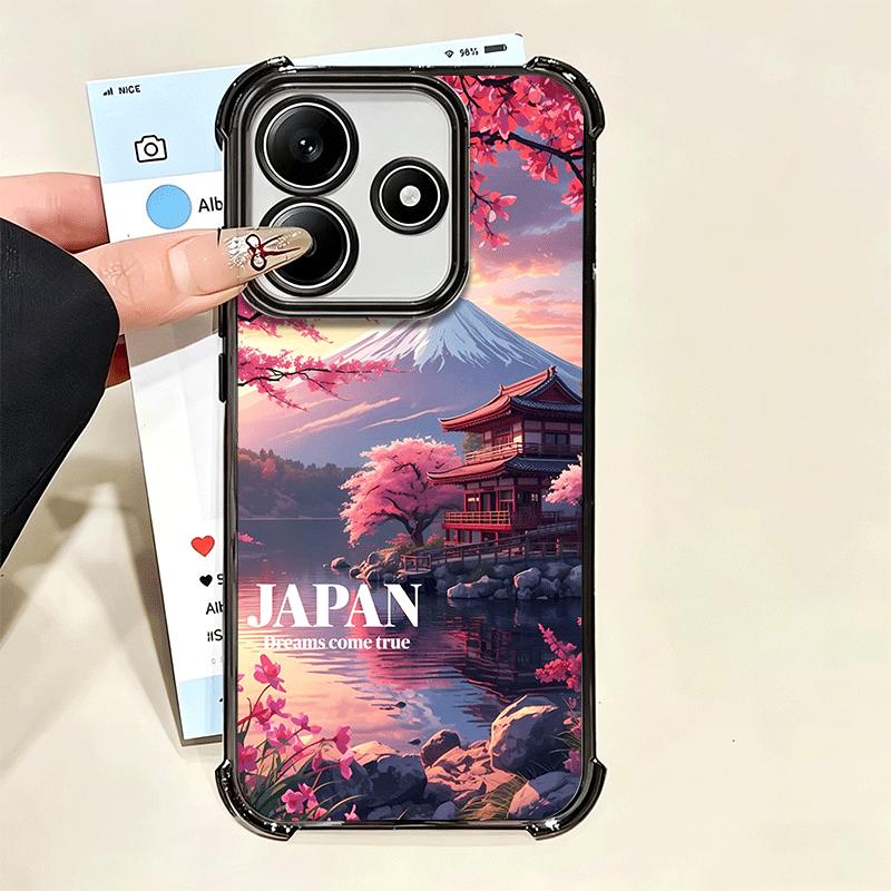 Osaka Tokyo Japan Scenery Soft Phone Case For Xiaomi Poco X7 X8 Pro Max X6 X5 X3 F8 Ultra F7 M8 M7 M5S Redmi 15C 15A 15 14C 13C