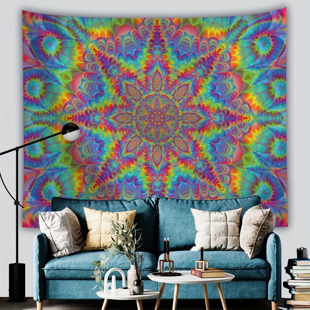 Psychedelic Ethnic Style Wall Tapestry Decoration Living Room Bedroom Wall Head Sofa Wall Tapestry Home Decoration