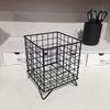 Ins Style Creative Iron Desktop Organizer Box Multi-purpose Storage Basket for Office Home Desk Accessories Stationery Supplies