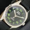 HAND-WINDING VINTAGE HMT JAWAN INDIAN MENS BLACK COLOR DIAL WATCH A700286-5 R202-a700286