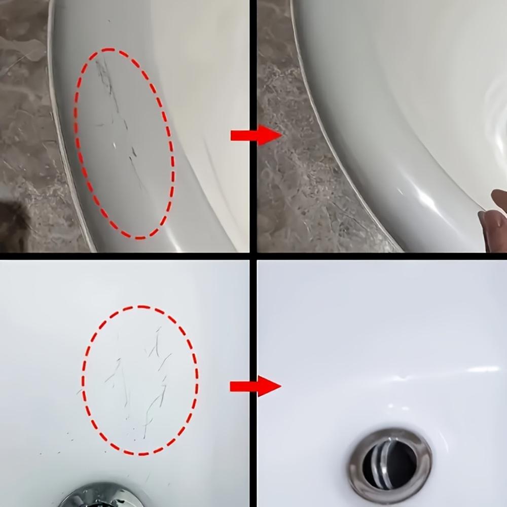 Multi-Purpose Repair Wax - Suitable for Bathtub, Toilet, Ceramic, Acrylic, Resin, Etc., Quickly Covers Scratches and Restores Gl
