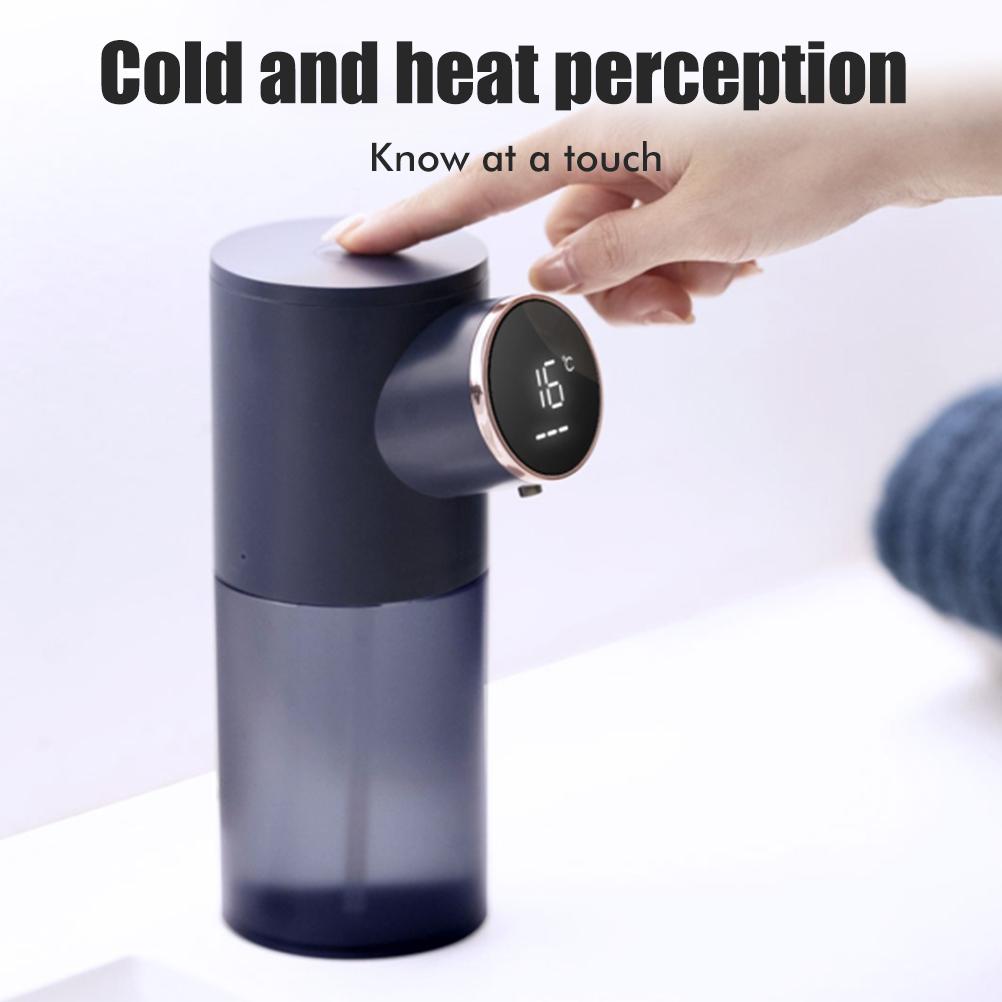 Dispenser Automatico di Sapone con Display della Temperatura Induzione Senza Contatto Dispenser di Sapone Schiumogeno Ricaricabile tramite USB Schiumogeno