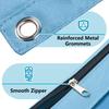 6 Pcs Zippers Pen Bag 3 Rings Binders Pencil Case File Bag Clear Window Pencil Box For Erasers Rulers Markers Storage