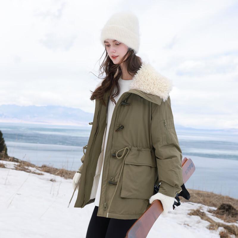 

Женская парка Sancai с плюшевым воротником, 90% пух утки XL