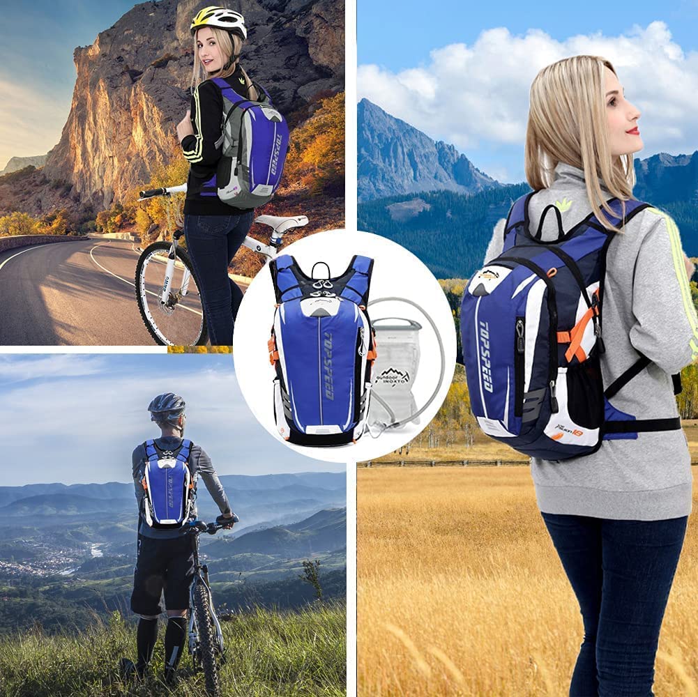 Mountaineering 18L Large Bicycle Water Cycling Bag Unisex [INOXTO] Backpack, Capacity, Rucksack, Lightweight, Travel, Bag, Repellent, Breathable,