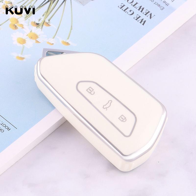 TPU Car Key Case Cover for VW Volkswagen/Golf 8 MK8 ID.3 ID.4 /Cupra/Skoda/Octavia A8/SEAT/Leon MK4 2020 2021/Formentor/Tarraco