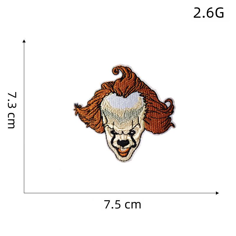 Skull Punk Anime Embroidered Cloth Patch