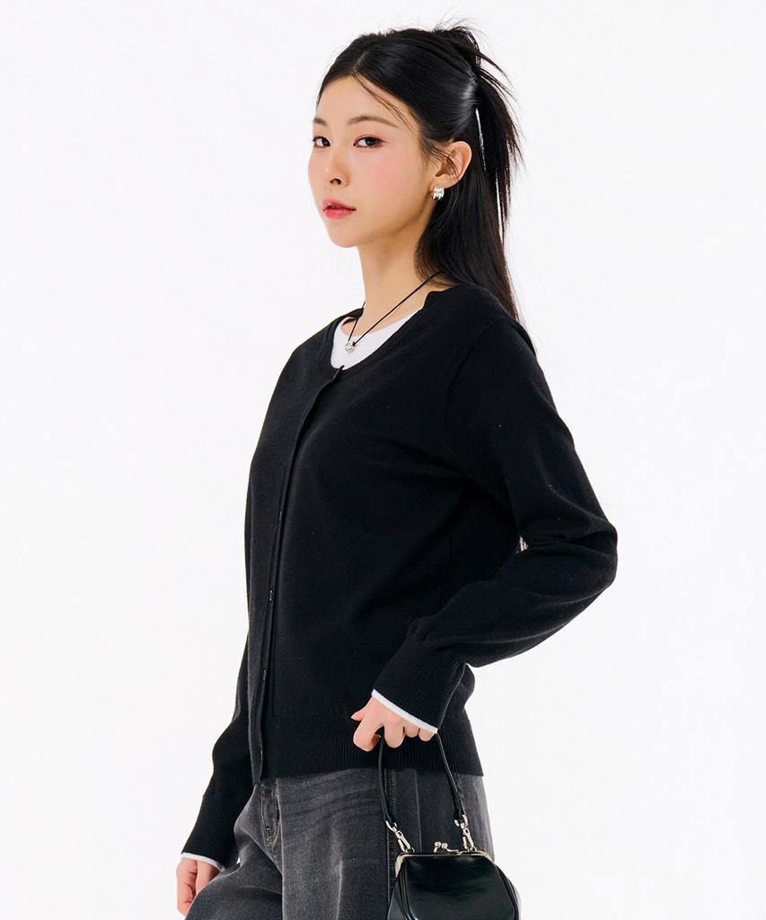 CHASECULT Women'S Layered Knit Cardigan-Farg5261B03