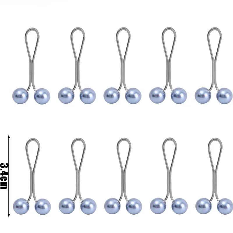 10-20pcs/lot Anti Slip Brooch Headscarf Shawl Scarf Lady Fixed Pins Scarf Hijab Clips Pearl Stylish Brooch for Women Jewelry