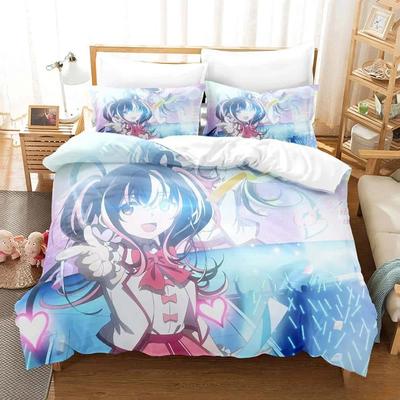 Comfortable Anime Print Duvet Cover Set With Duvet Cover And Pillowcases Single Twin Full Queen King Sizes For Adults And Kids