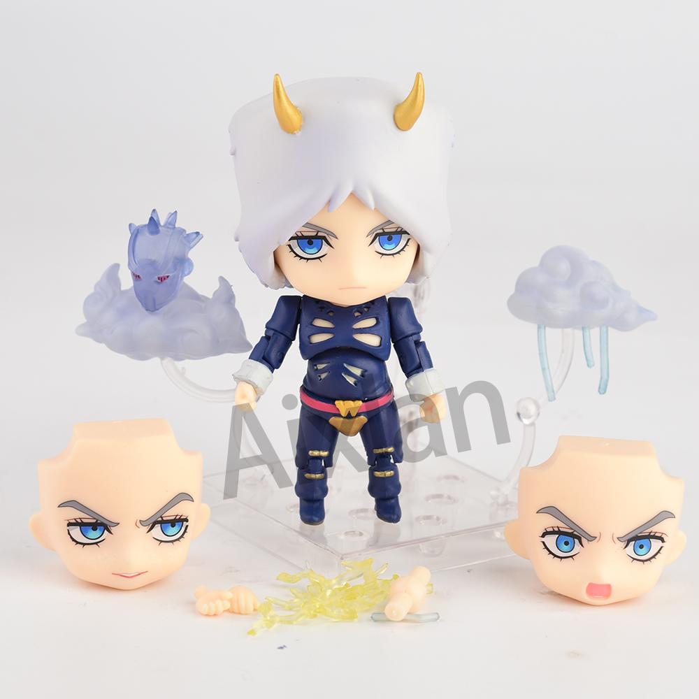

Aixlan#2027 JoJo s Bizarre Adventure Figure Weather Report Cute Edition 10cm JOJO PVC Action Figure Amine Collectible Figurine