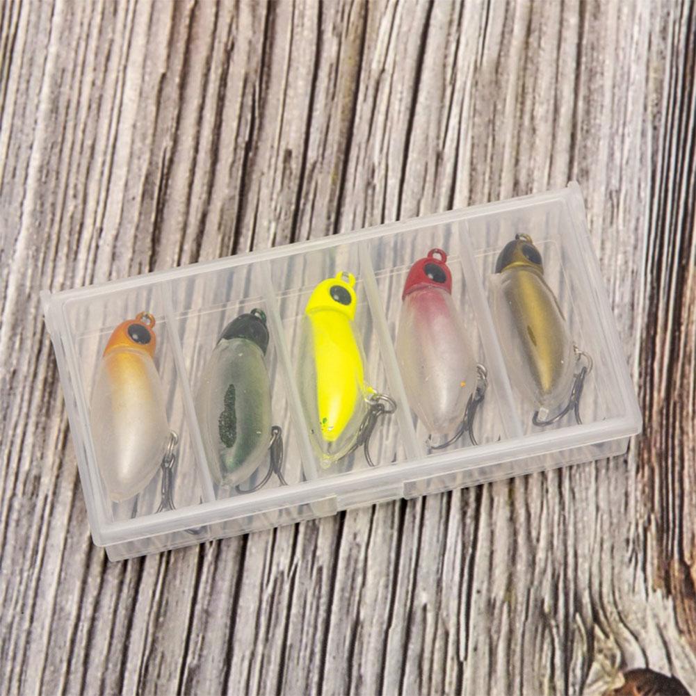 5pcs Insect Micro Bait Floating Fishing Lure Trout Lure Wobblers for Freshwater and Saltwater Fishing