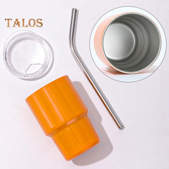 Mini sklenice na panáky s brčkem a víčkem 3 oz termohrnek z nerezové oceli s izolovanou sklenicí na panáky s ochranou proti úniku pro koktejlovou párty na whisky