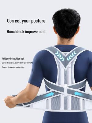 Corrector de Postura Universal: Soporte de Placa de Acero para Hombres, Mujeres y Estudiantes - Cinturón para la Prevención de la Joroba y la Alineación de la Espalda