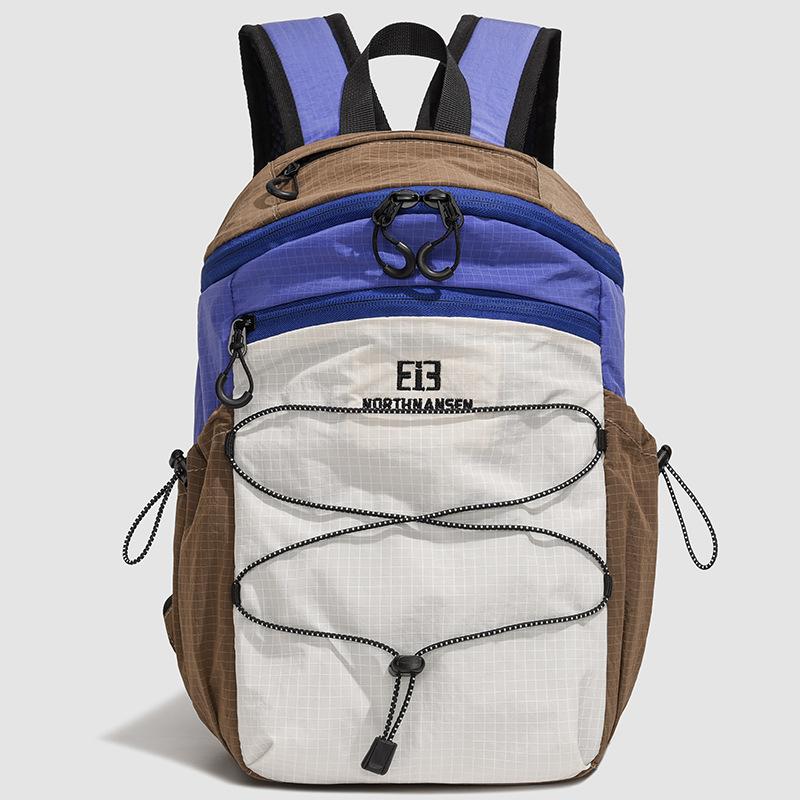 Schoolbag1011 Spring New Contrasting Color Splicing Backpack Mountain Tooling Casual Lightweight Multi-functional Mountaineering Bag Student Backpack
