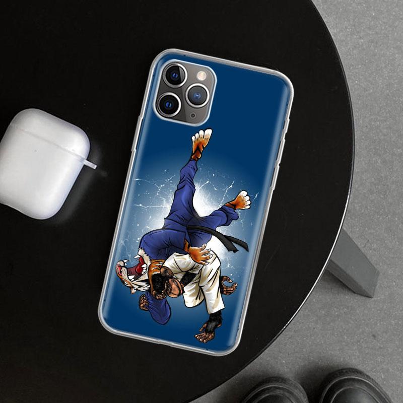 Judo jiu jitsu BJJ Brazilian Phone Case Cover for iPhone 18 11 12 13 Mini 14 15 Plus 16 Pro Max 17 Air 7 8 + SE Art Customized Fund