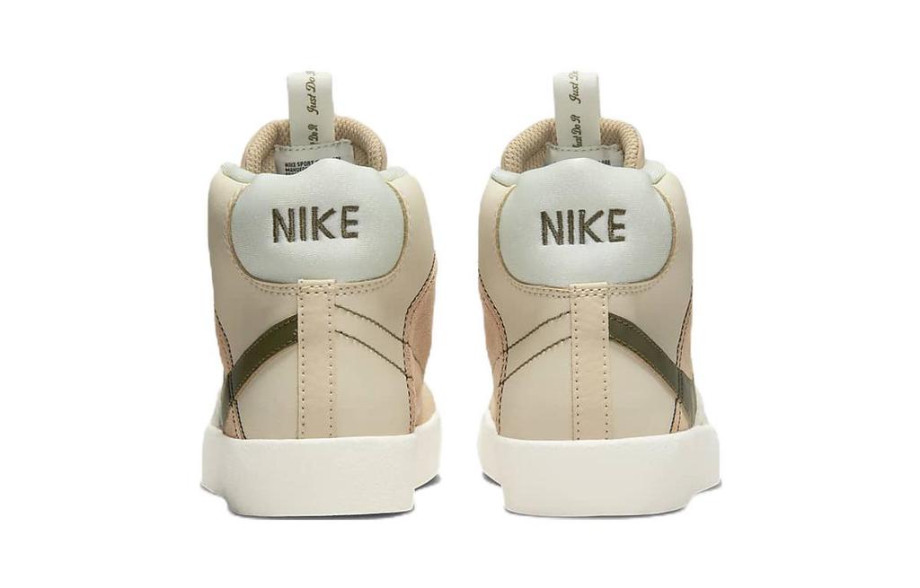 Nike Blazer 77 SE D Synthetic Leather Casual Slip Resistant Cushioning Abrasion Resistant Mid Top Skateboard Shoes DQ0370-100