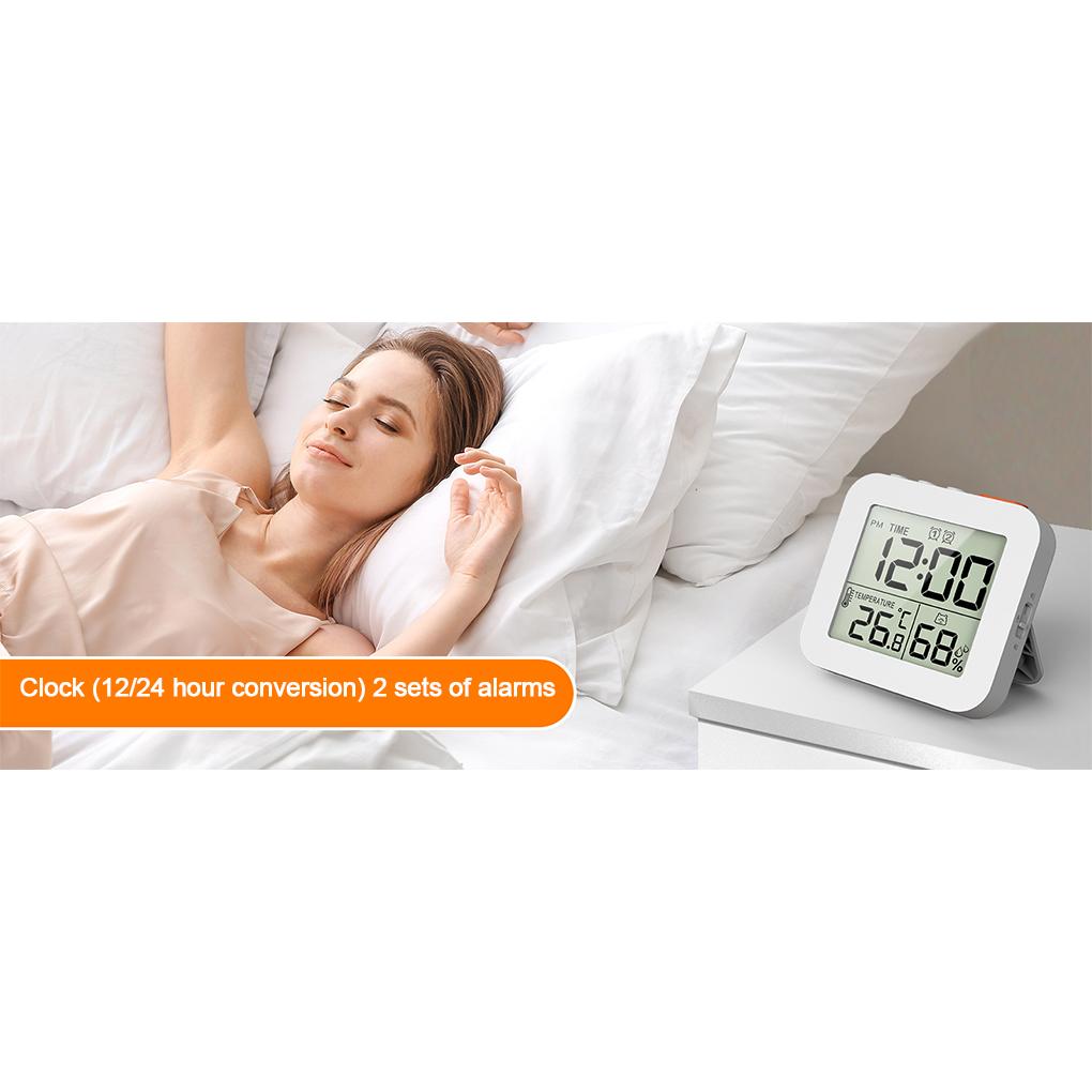 ABS Timer And Humidity Meter Stay Organized With Waterproof Shower Clock Humidity Thermometer Cycle
