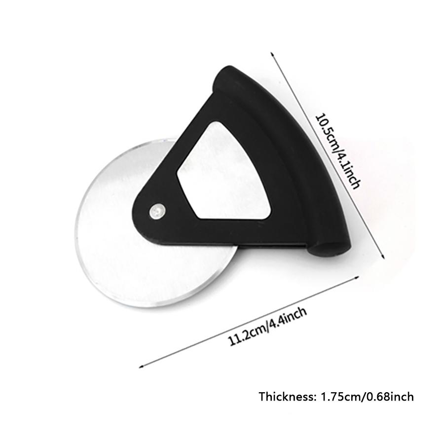 Stainless Steel Pizza Cutter Creative Circular Arc Handle Pizza Cutter Pizza Cake Cutter Multi-functional Kitchen Baking Tool 1