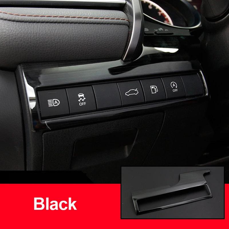 Car Interior Accessories Stainless Headlight Adjustment Button Decorative Frame Cover For Toyota Camry XV70 2018-