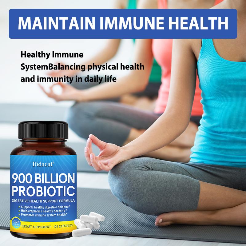 900 billion probiotics protect gut health. Lactobacillus acidophilus 120 capsules