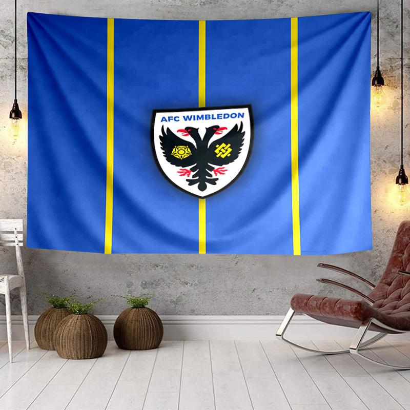 1PC Afc Wimbledon Crest Tapestry Hanging for Bedroom,Livingroom, Playroom,Decor Art Room Wall Tapestry Holiday and Birthday Gifts