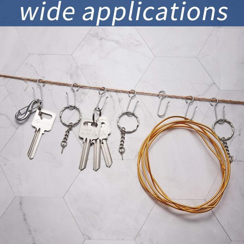 20 ks Stropní háčky na závěsy, Drapérie, Věšák na sprchový závěs, Nový háček s kolíčkem