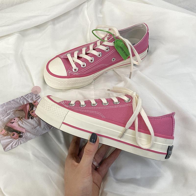 Platform canvas shoes female student Harajuku versatile board shoes 5615