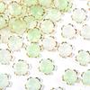 Acrylic Flower Base Featuring Gold Trim for Hair Accessories and Beading Creations In Various Styles