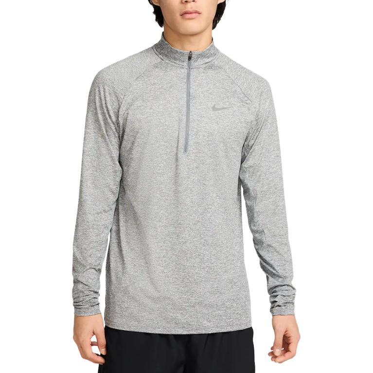 

Nike Футболка мужская с длинным рукавом, полувысоким воротом, прямого кроя, быстросохнущая, с принтом логотипа, топы, серый HV2181084 L