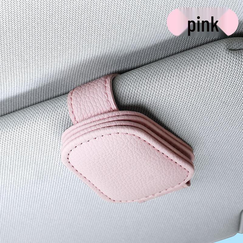 Multifunctional Microfiber Car Visor Clip for Sunglasses and Cards