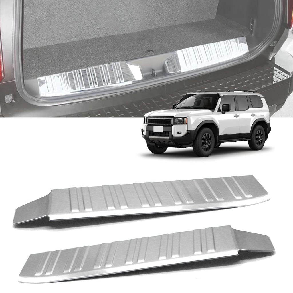 Hasiro Ochraniacz Tylnego Zderzaka dla Nowej Serii Land Cruiser 250 Płyta Nakładkowa Ochraniacz Stopnia Stal Nierdzewna Ochrona przed Zabrudzeniami Ochrona przed Zarysowaniami Bagażnik Custom