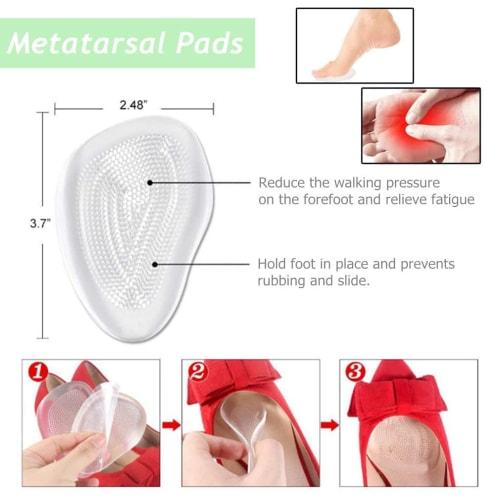 14-Piece Set of Clear Shoe Pads for Heels, Prevents Blisters and Chronic Heels