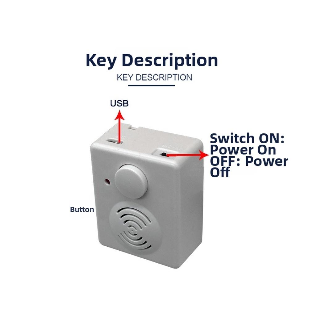 1Pcs USB Download Music Box Module And Button Speaker Button-Type Sound Box With Adjustable Volume 60x48x26mm