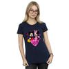 Disney Damen/Damen Liebesherz Mickey & Minnie Maus Baumwolle Boyfriend T-Shirt