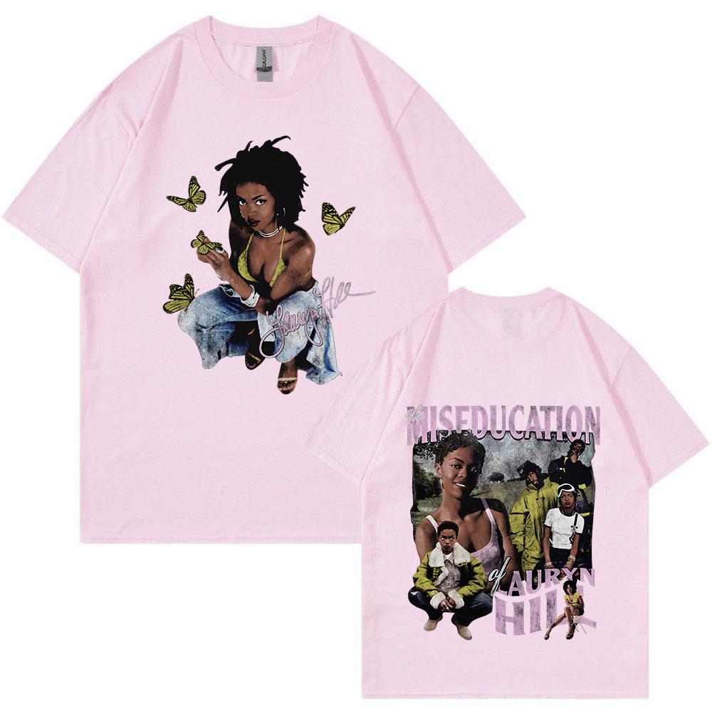 Lauryn Hill Music Album Graphic T-Shirt Men's Women's Vintage Casual Short Sleeve T Shirt Fashion Hip Hop T Shirts Streetwear