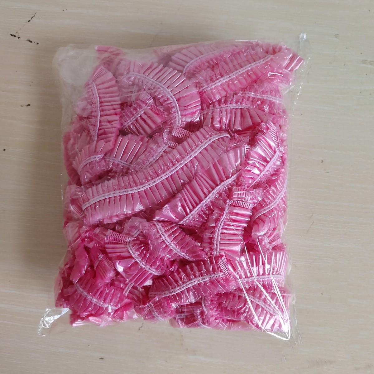 

Transparent Disposable PE Plastic Bath Cap - Waterproof and Household-Friendly 100 pieces/pack